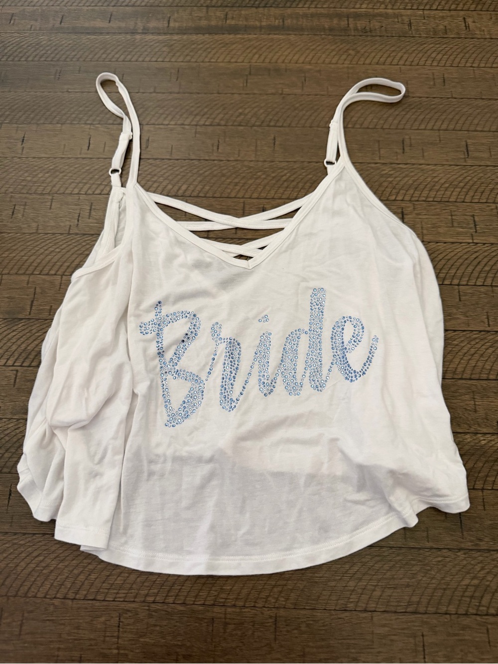Victoria's Secret White 'Bride' Rhinestone-Accent Camisole